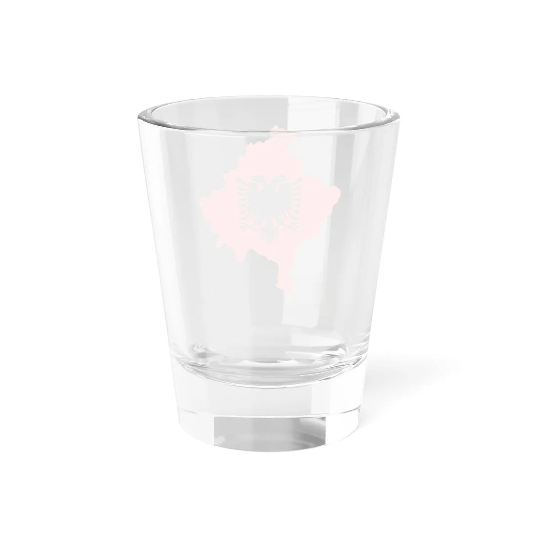 Kosovo with flag of Albania (Albania) Shot Glass 1.5oz - Go Mug Yourself