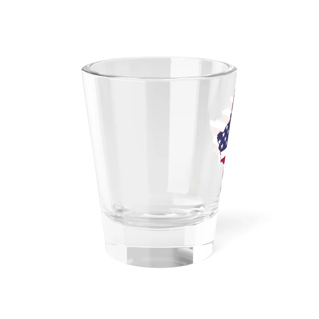 Kosovo with flag of United States (Serbia) Shot Glass 1.5oz - Go Mug Yourself