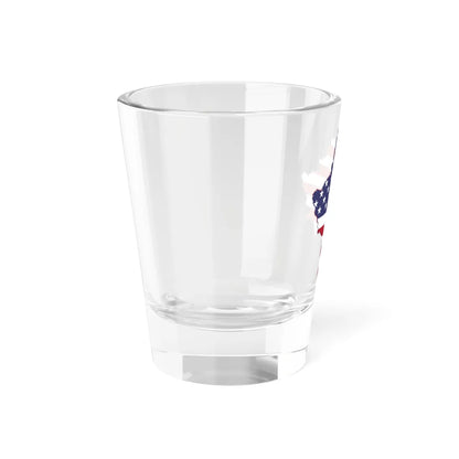 Kosovo with flag of United States (Serbia) Shot Glass 1.5oz - Go Mug Yourself