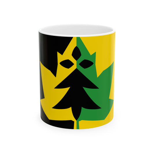 Kost ar Choed traditional district flag (France) White Coffee Mug-11oz-Go Mug Yourself