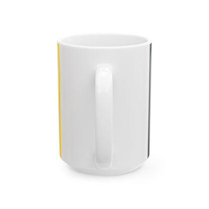 Kost ar Choed traditional district flag (France) White Coffee Mug-Go Mug Yourself