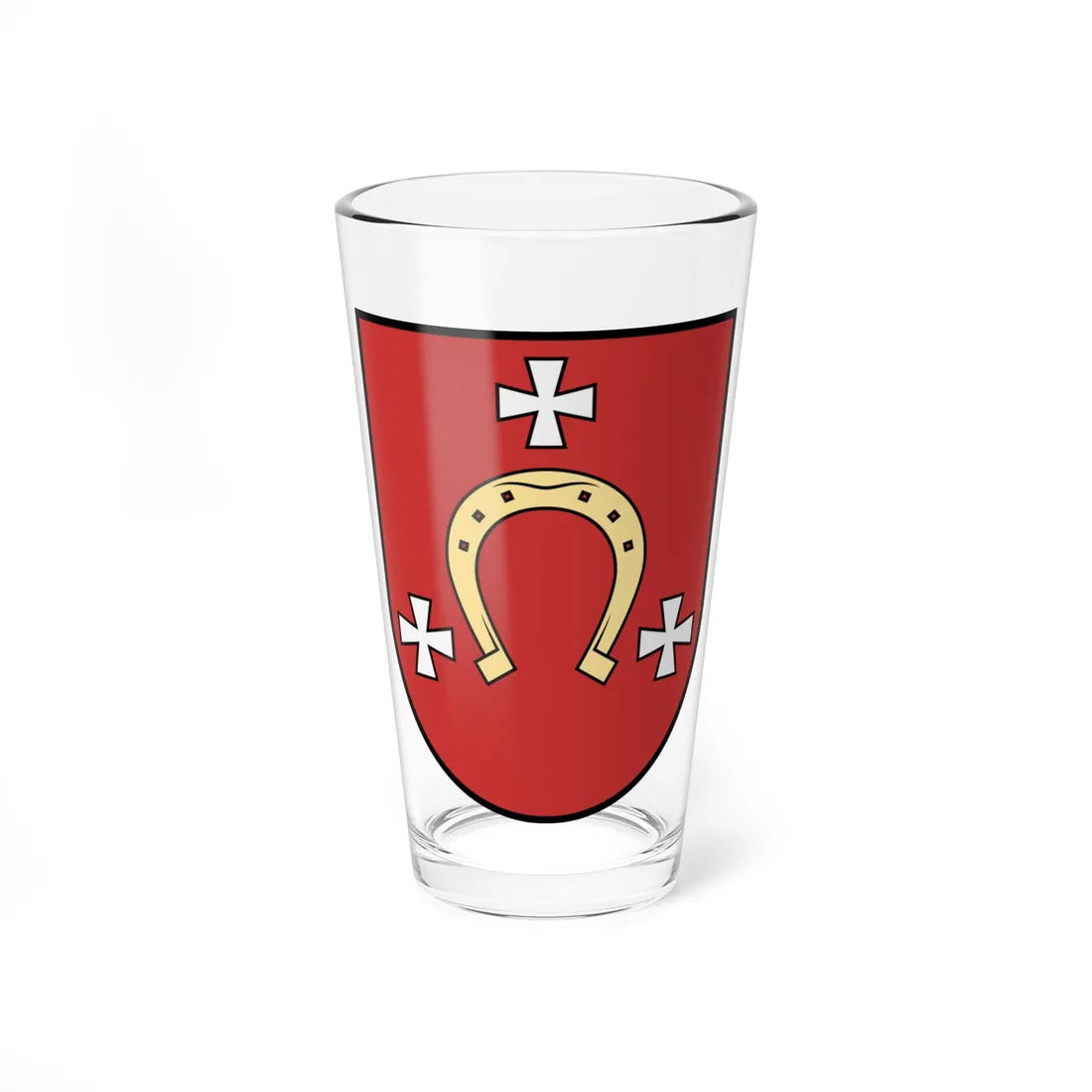 Kovel coat of arms lesser (Ukraine) (Coat of Arms) Pint Glass 16oz 16oz - Go Mug Yourself