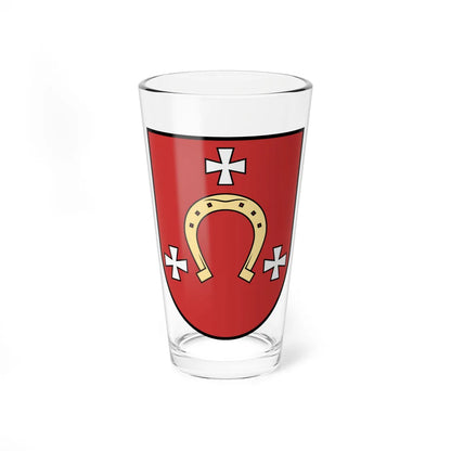 Kovel coat of arms lesser (Ukraine) (Coat of Arms) Pint Glass 16oz 16oz - Go Mug Yourself