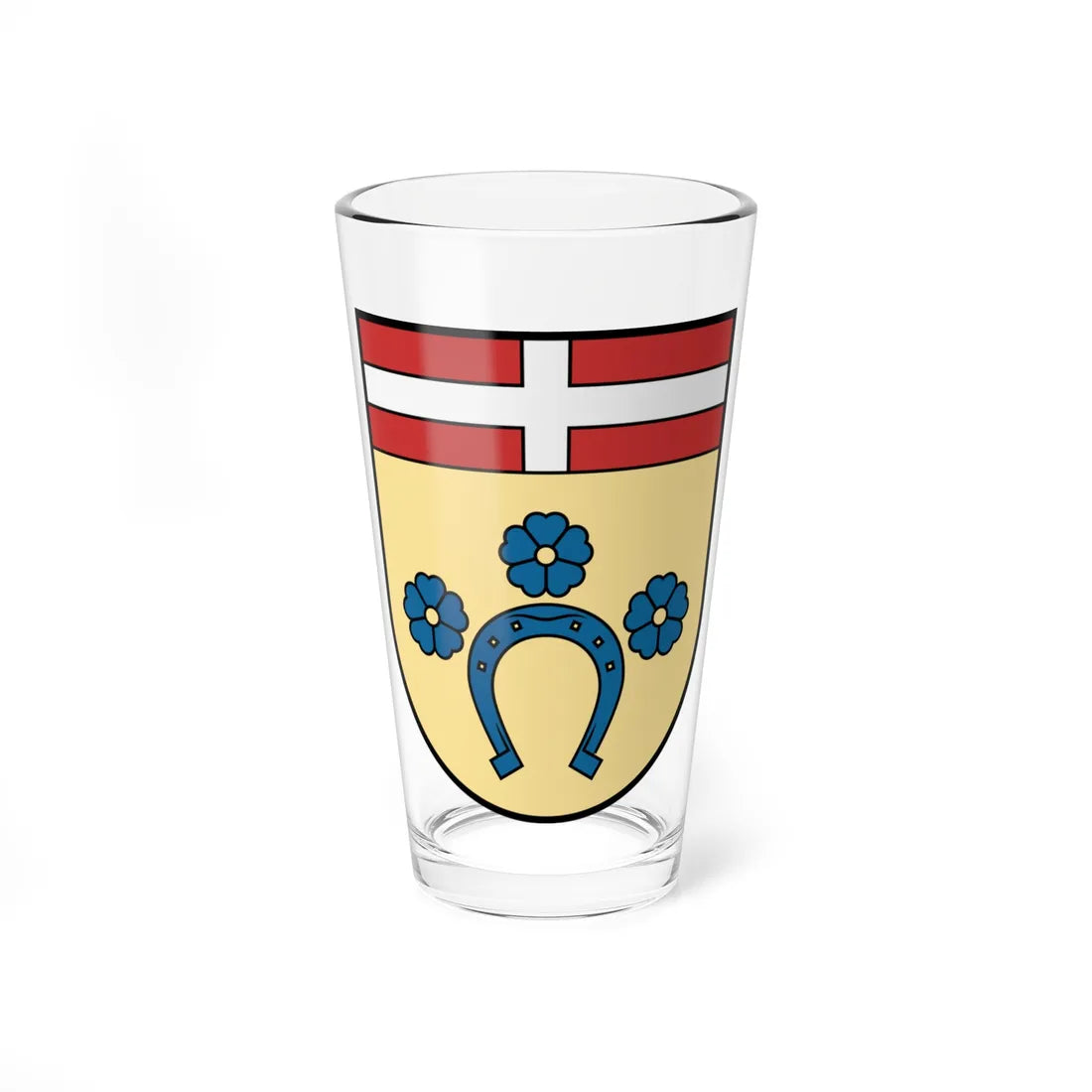 Kovel Raion coat of arms lesser (Ukraine) (Coat of Arms) Pint Glass 16oz 16oz - Go Mug Yourself