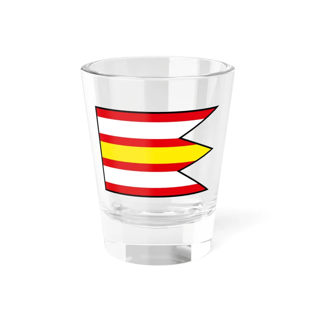 Kralova Nad Vahom Sala Flag (Slovakia) Shot Glass 1.5oz 1.5oz - Go Mug Yourself