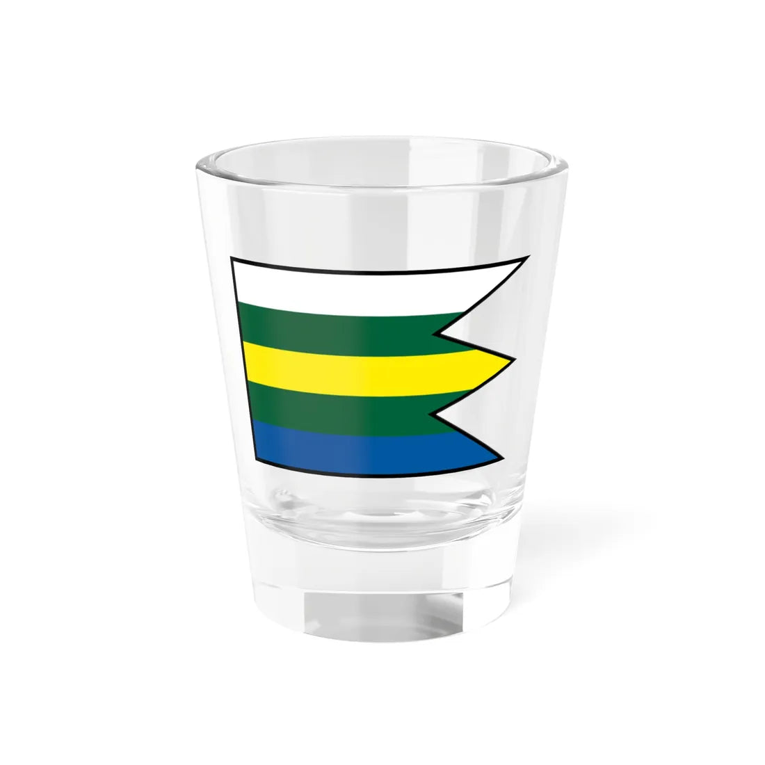 Kralova Pri Senci Senec Flag (Slovakia) Shot Glass 1.5oz 1.5oz - Go Mug Yourself
