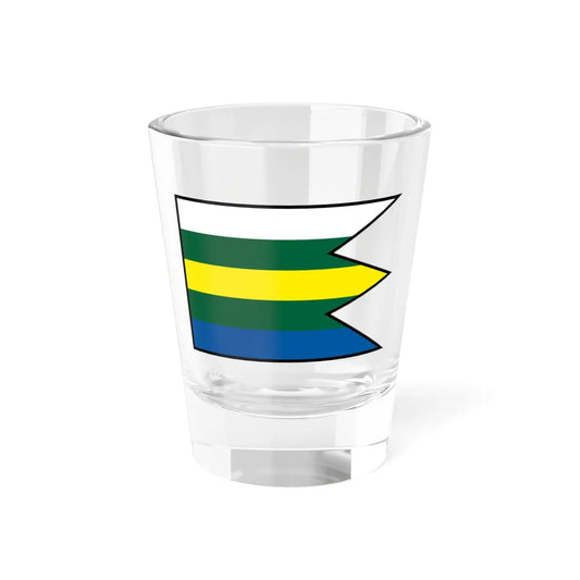 Kralova Pri Senci Senec Flag (Slovakia) Shot Glass 1.5oz 1.5oz - Go Mug Yourself