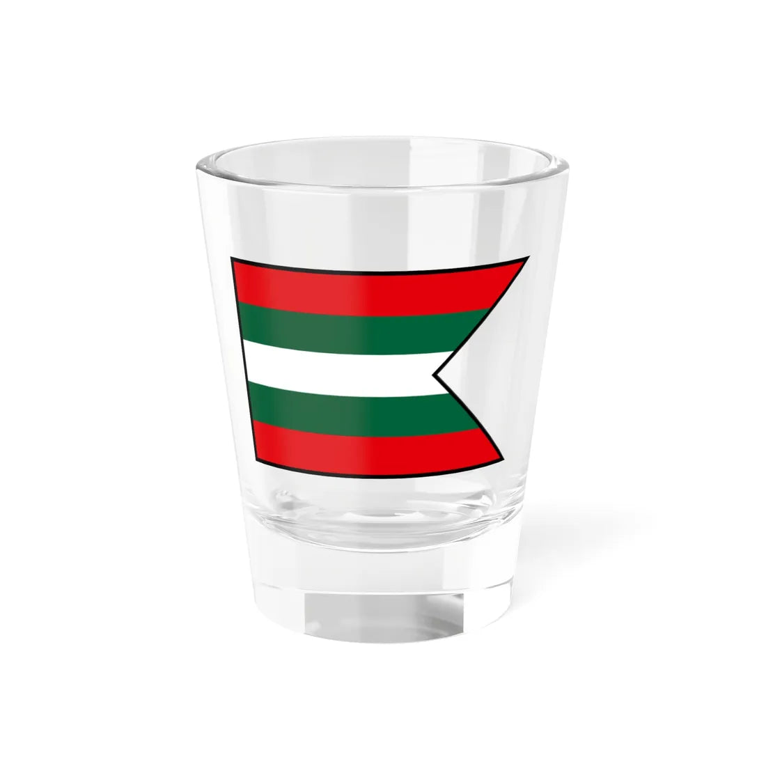 Kralovsky Chlmec Trebisov Flag (Slovakia) Shot Glass 1.5oz 1.5oz - Go Mug Yourself