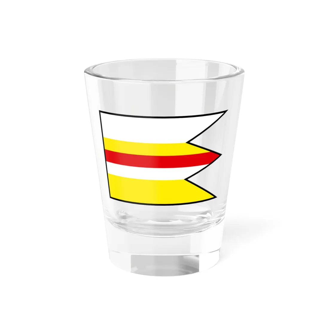 Krasnany Zilina Flag (Slovakia) Shot Glass 1.5oz 1.5oz - Go Mug Yourself