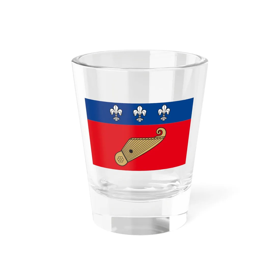 Krekenavos vėliava (Lithuania) Shot Glass 1.5oz 1.5oz - Go Mug Yourself