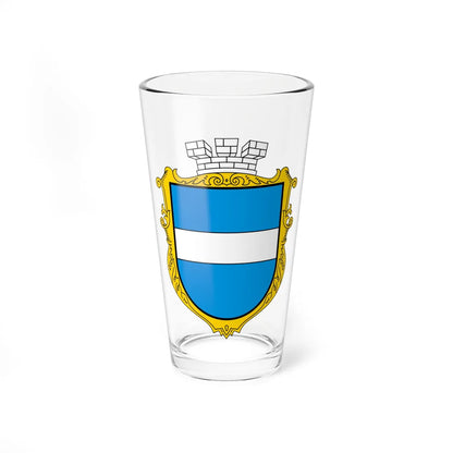 Kremenchuk coat of arms middle (Ukraine) (Coat of Arms) Pint Glass 16oz 16oz - Go Mug Yourself