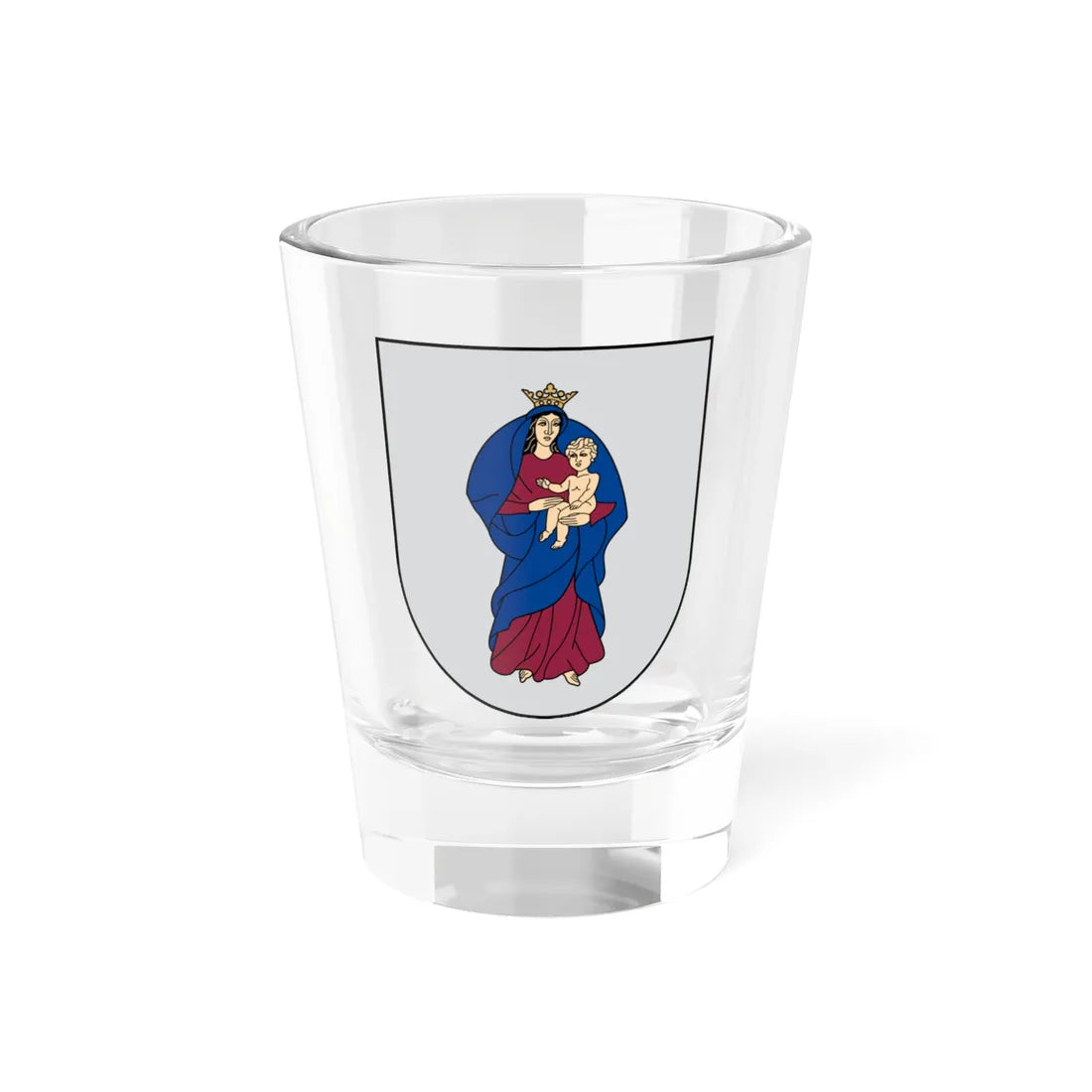 Kretinga COA (Lithuania) (Coat of Arms) Shot Glass 1.5oz 1.5oz - Go Mug Yourself