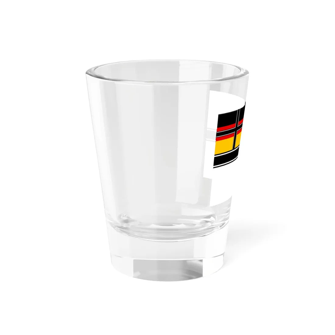 Kriegsflagge Deutsche Union Entwurf 1849 (Germany) Shot Glass 1.5oz - Go Mug Yourself