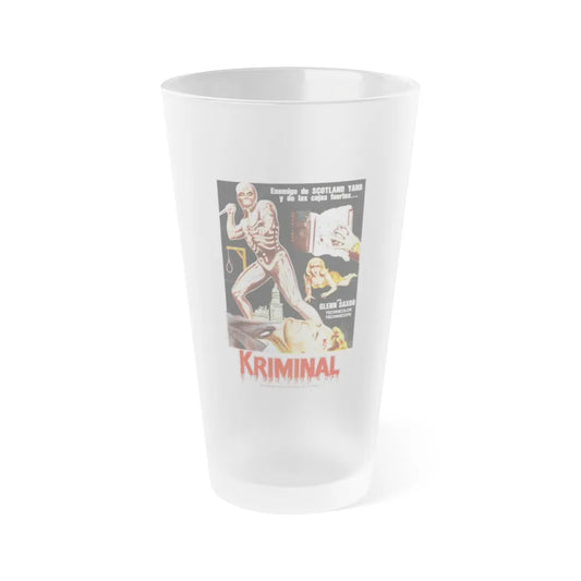 KRIMINAL 1966 Movie Poster - Frosted Pint Glass 16oz-16oz-Frosted-Go Mug Yourself