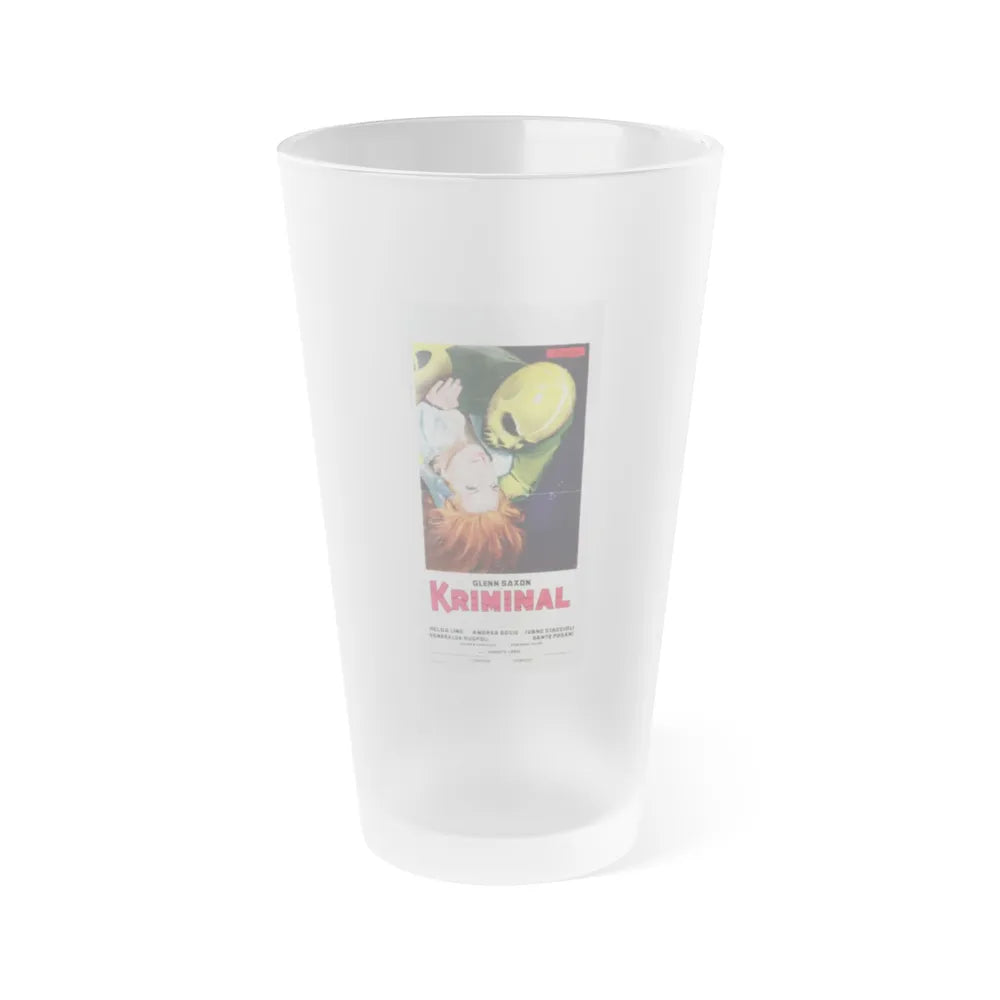 KRIMINAL (ITALIAN) 1966 Movie Poster - Frosted Pint Glass 16oz-16oz-Frosted-Go Mug Yourself