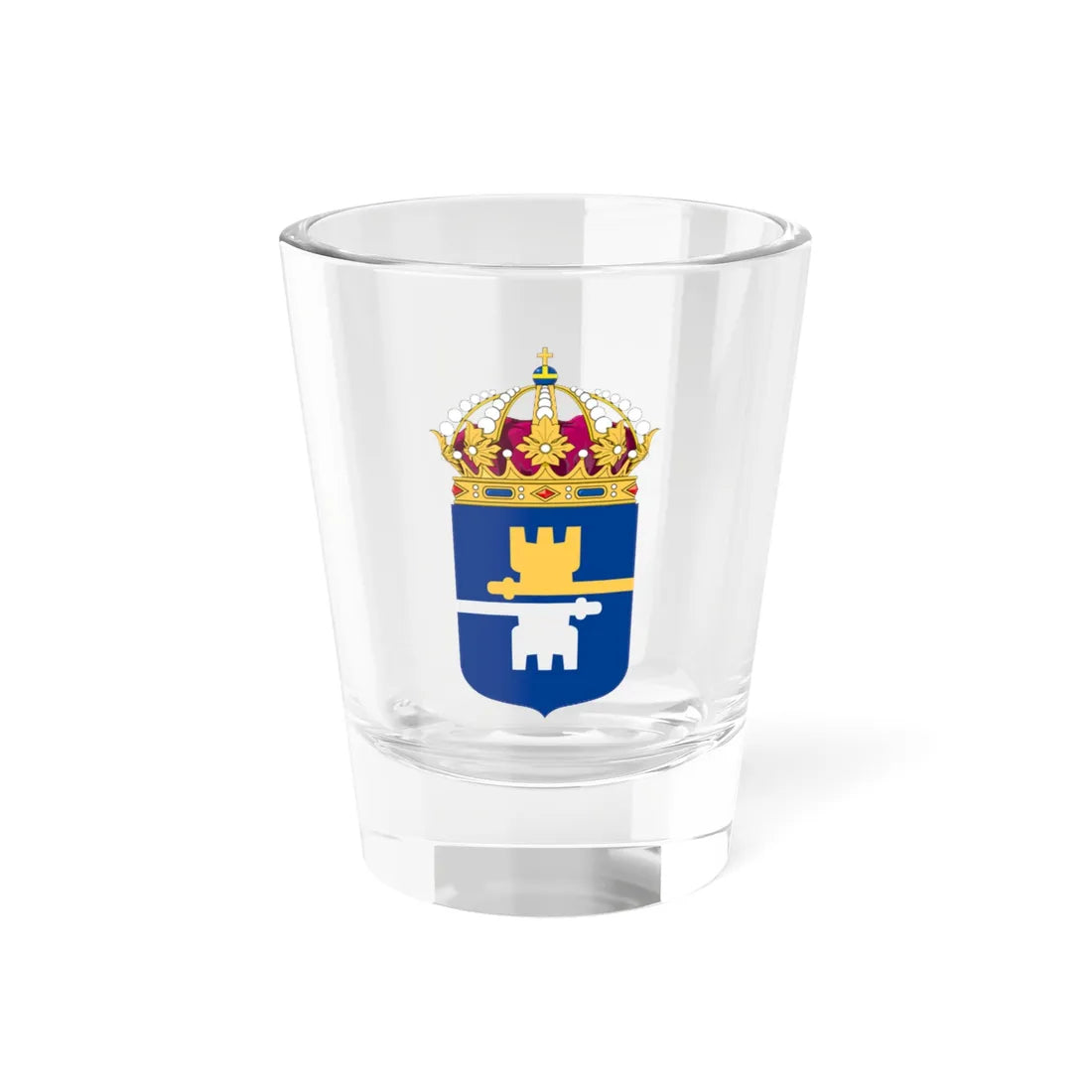 Kriminalvarden vapen bra (Sweden) (Coat of Arms) Shot Glass 1.5oz 1.5oz - Go Mug Yourself