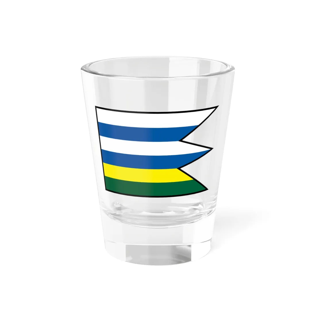 Krisovska Lieskova Michalovce Flag (Slovakia) Shot Glass 1.5oz 1.5oz - Go Mug Yourself