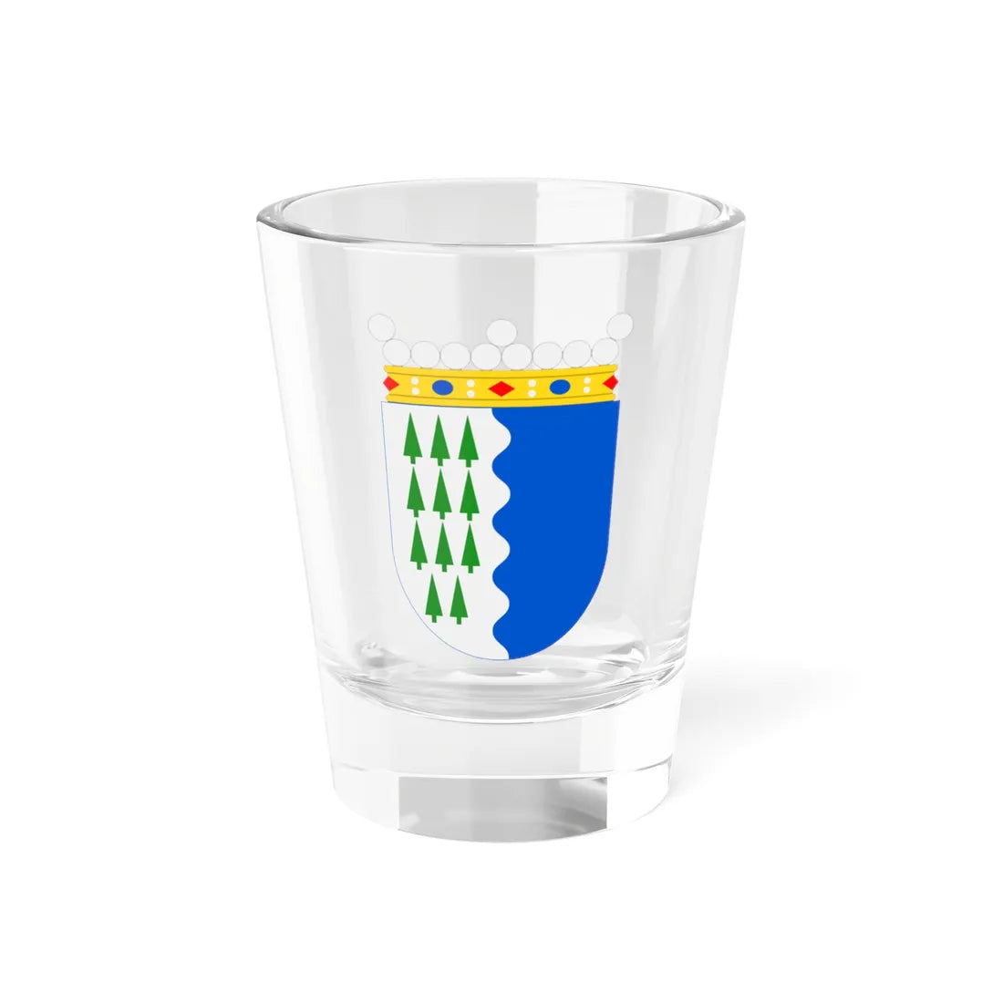 Kristiinankaupunki.vaakuna (Finland) (Coat of Arms) Shot Glass 1.5oz 1.5oz - Go Mug Yourself