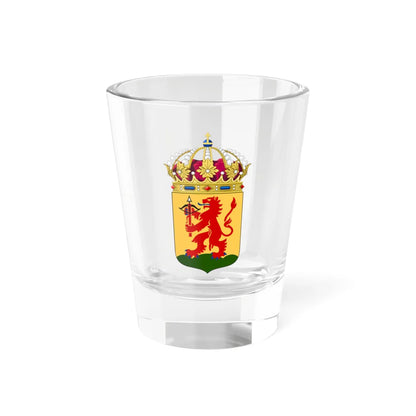 Kronobergs läns vapen crowned (Sweden) (Coat of Arms) Shot Glass 1.5oz 1.5oz - Go Mug Yourself