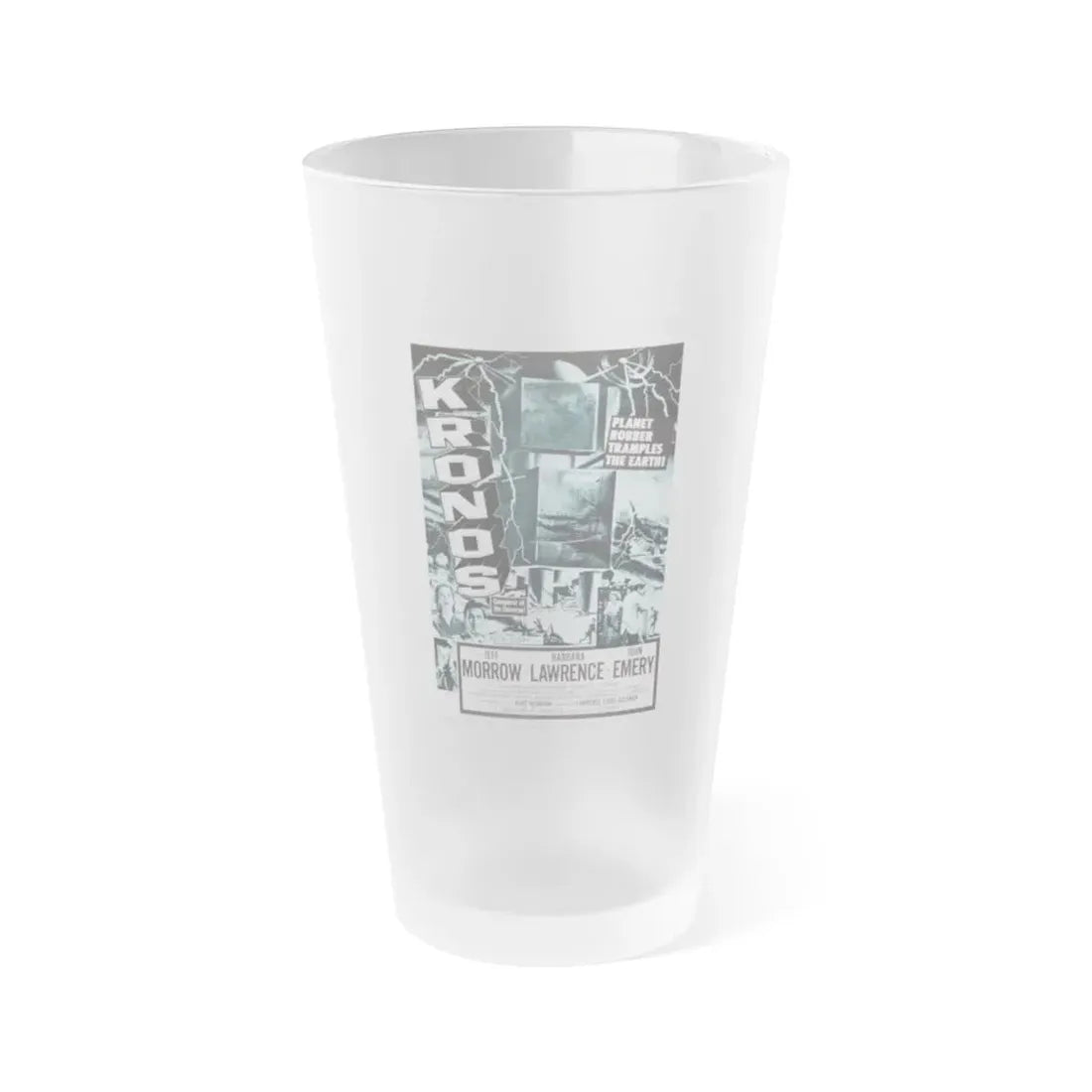 KRONOS 1957 Movie Poster - Frosted Pint Glass 16oz Default Title - Go Mug Yourself