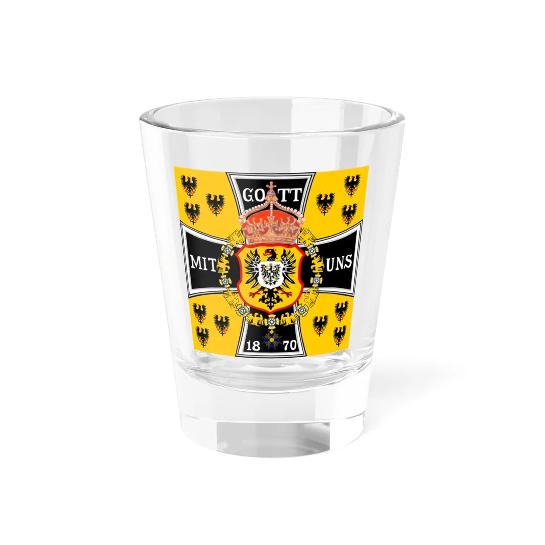 Kronprinzenstandarte Version1 (Germany) Shot Glass 1.5oz - Go Mug Yourself