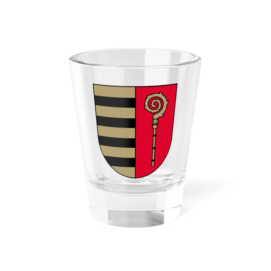 Krāslavas novads COA (Latvia) (Coat of Arms) Shot Glass 1.5oz 1.5oz - Go Mug Yourself