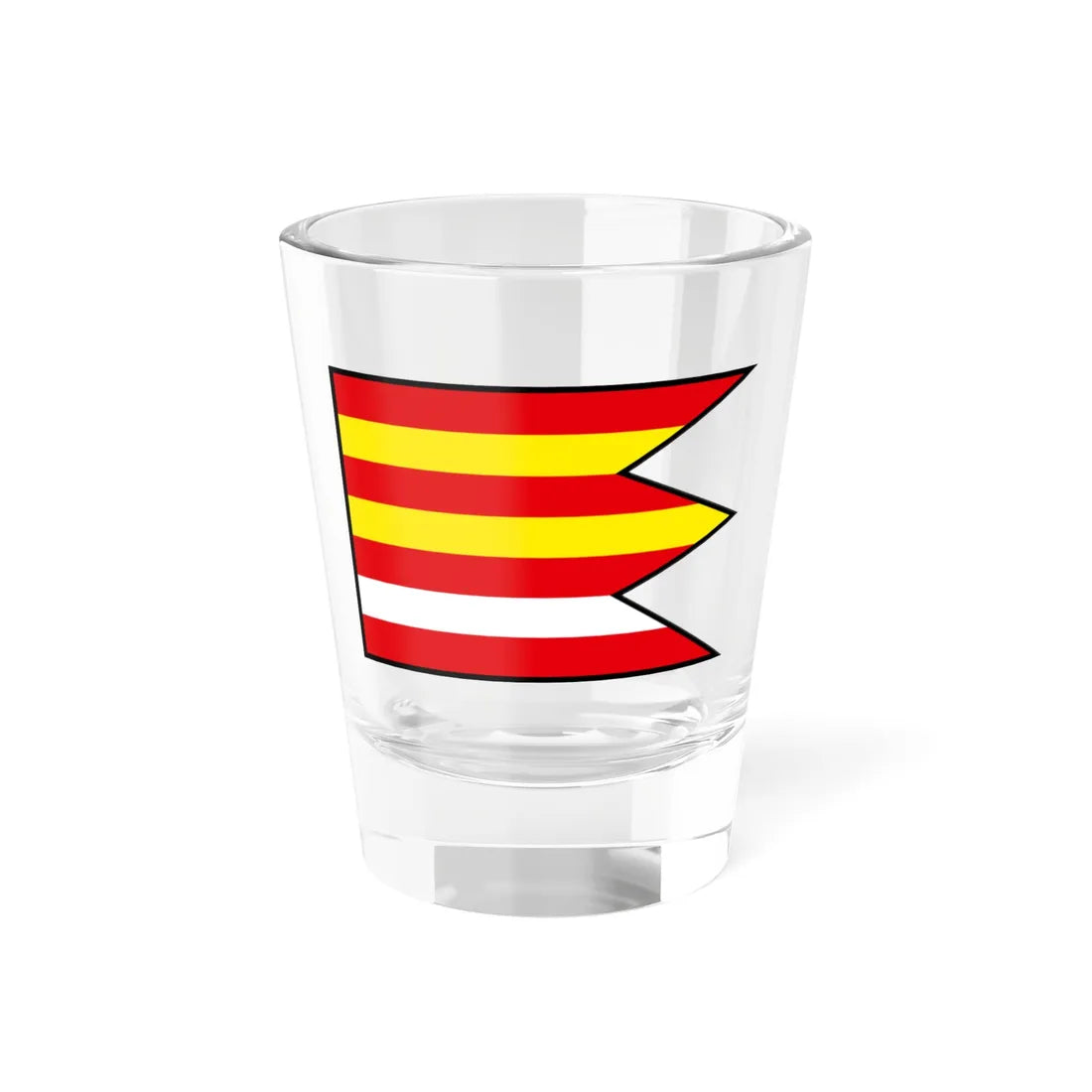 Krtovce Topolcany Flag (Slovakia) Shot Glass 1.5oz 1.5oz - Go Mug Yourself