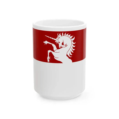 Kruibeke vlag (Belgium) White Coffee Mug 15oz - Go Mug Yourself