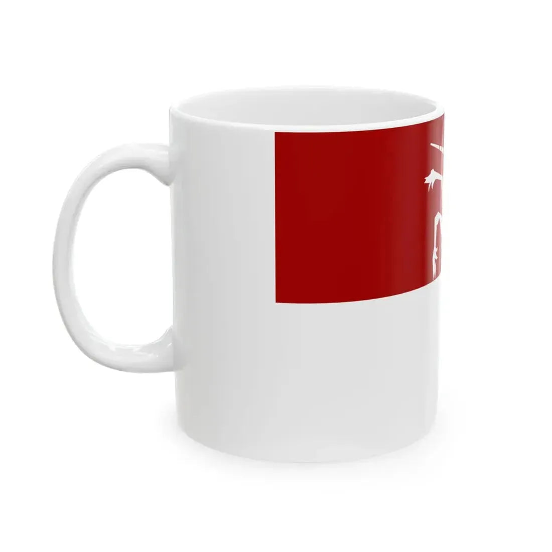 Kruibeke vlag (Belgium) White Coffee Mug - Go Mug Yourself