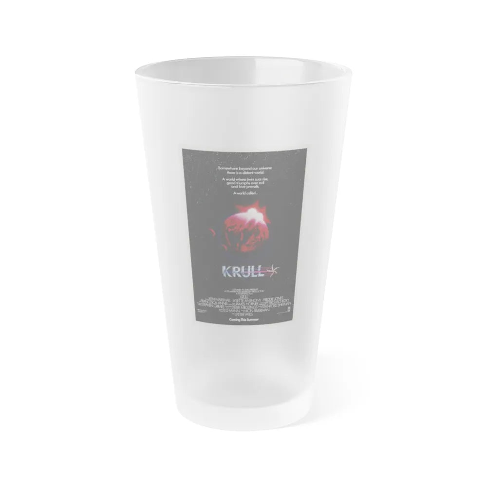 KRULL (TEASER) 1983 Movie Poster - Frosted Pint Glass 16oz-16oz-Frosted-Go Mug Yourself