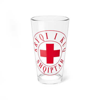Kryqi i Kuq Shqiptar (Albania) Pint Glass 16oz 16oz - Go Mug Yourself