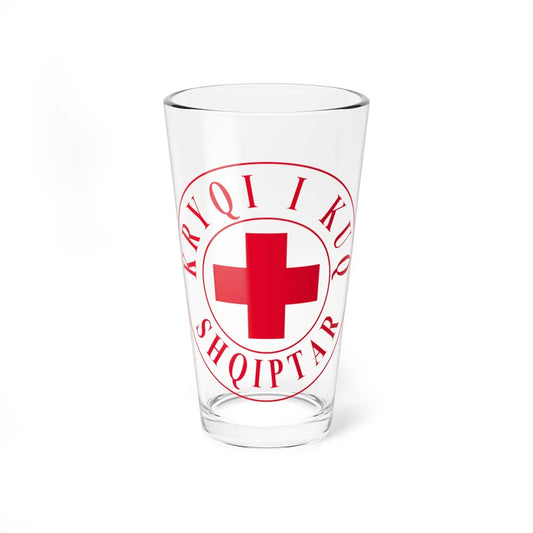 Kryqi i Kuq Shqiptar (Albania) Pint Glass 16oz 16oz - Go Mug Yourself