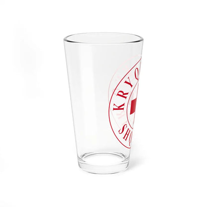 Kryqi i Kuq Shqiptar (Albania) Pint Glass 16oz - Go Mug Yourself