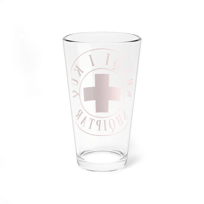 Kryqi i Kuq Shqiptar (Albania) Pint Glass 16oz - Go Mug Yourself