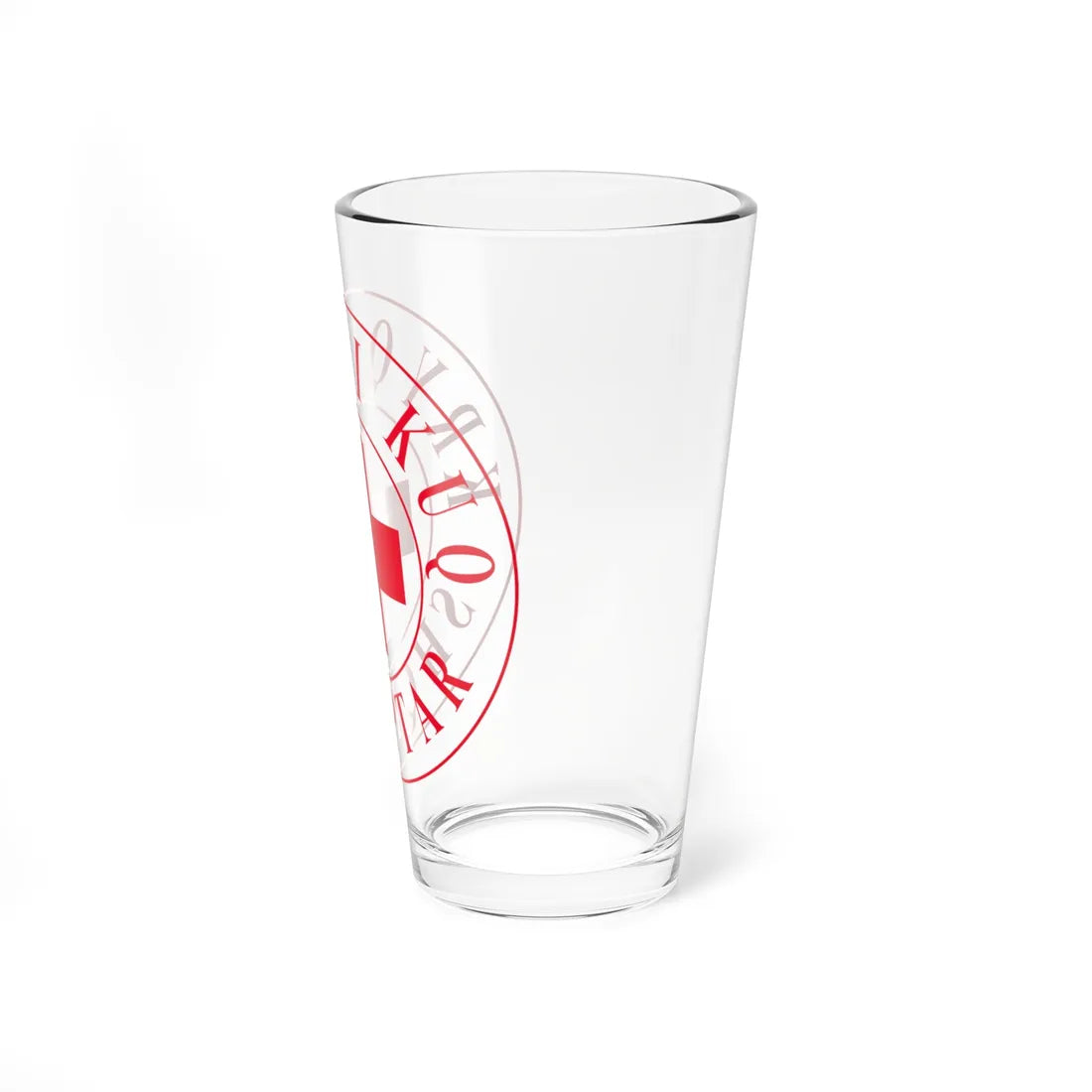 Kryqi i Kuq Shqiptar (Albania) Pint Glass 16oz - Go Mug Yourself