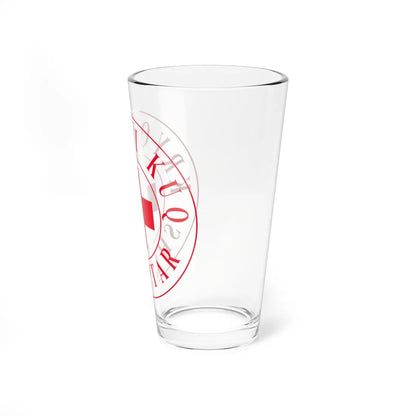 Kryqi i Kuq Shqiptar (Albania) Pint Glass 16oz - Go Mug Yourself