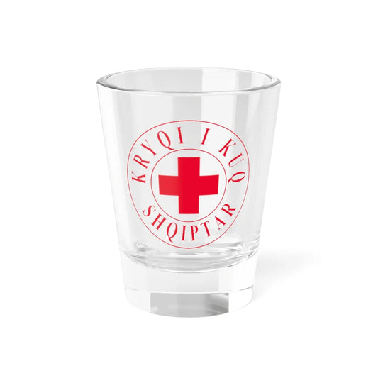 Kryqi i Kuq Shqiptar (Albania) Shot Glass 1.5oz 1.5oz - Go Mug Yourself