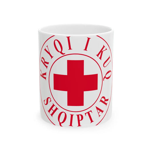 Kryqi i Kuq Shqiptar (Albania) White Coffee Mug 11oz - Go Mug Yourself