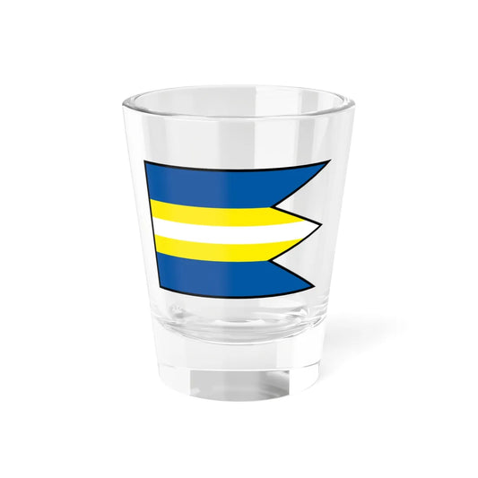 Ksinna Banovce Nad Bebravou Flag (Slovakia) Shot Glass 1.5oz 1.5oz - Go Mug Yourself