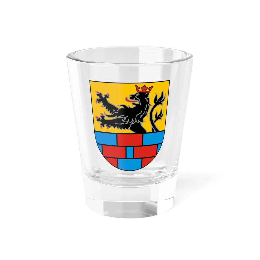 Księstwo rugijskie COA (Denmark) (Coat of Arms) Shot Glass 1.5oz 1.5oz - Go Mug Yourself