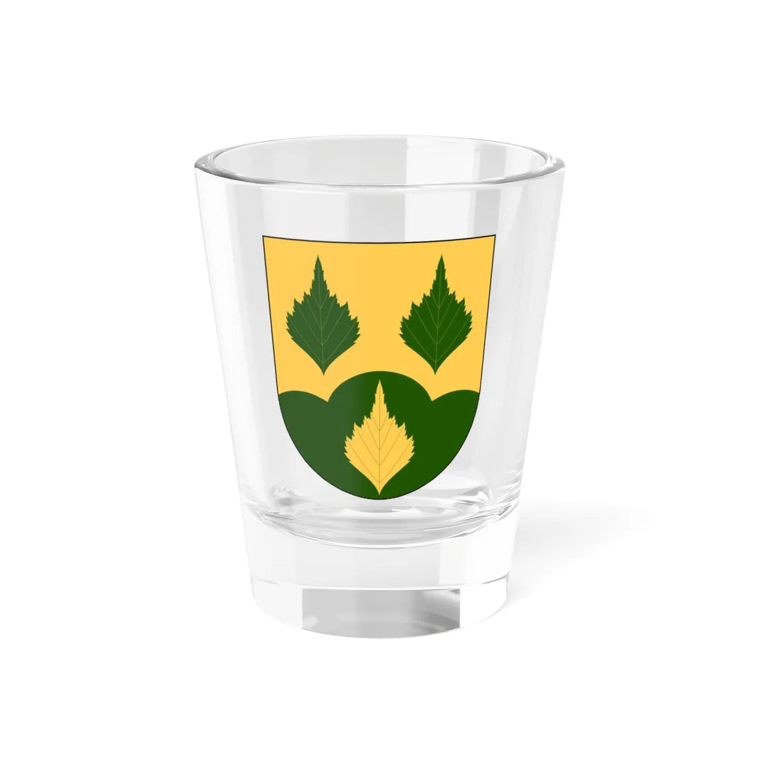 Kuddby församling vapen (Sweden) (Coat of Arms) Shot Glass 1.5oz 1.5oz - Go Mug Yourself