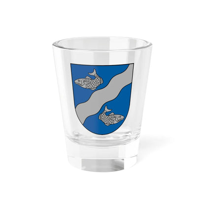 Kuldīgas apriņķa ģerbonis (Latvia) (Coat of Arms) Shot Glass 1.5oz 1.5oz - Go Mug Yourself