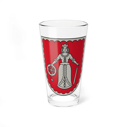 Kuldīgas novads COA (Latvia) (Coat of Arms) Pint Glass 16oz 16oz - Go Mug Yourself