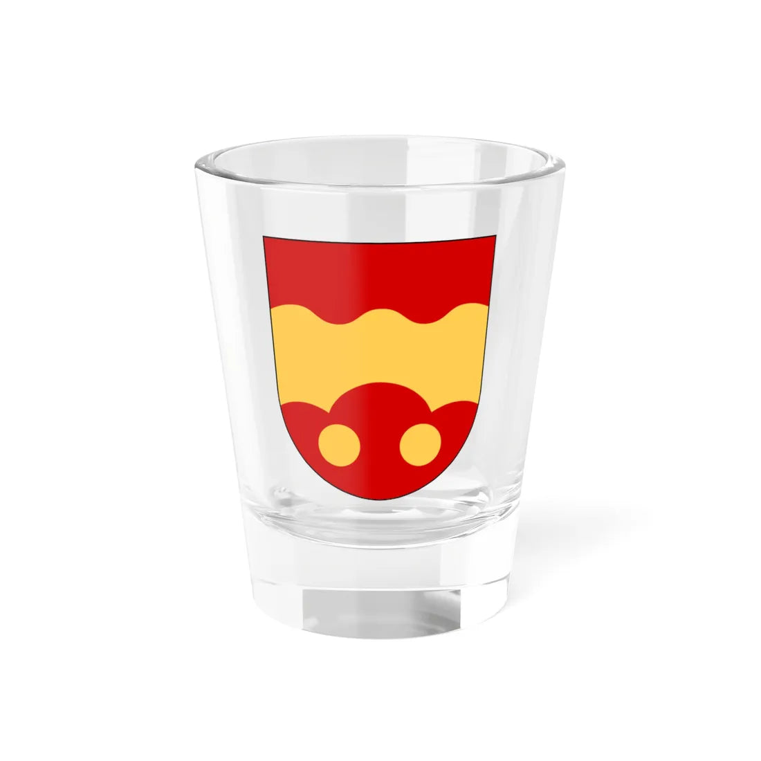 Kumla församling vapen (Sweden) (Coat of Arms) Shot Glass 1.5oz 1.5oz - Go Mug Yourself