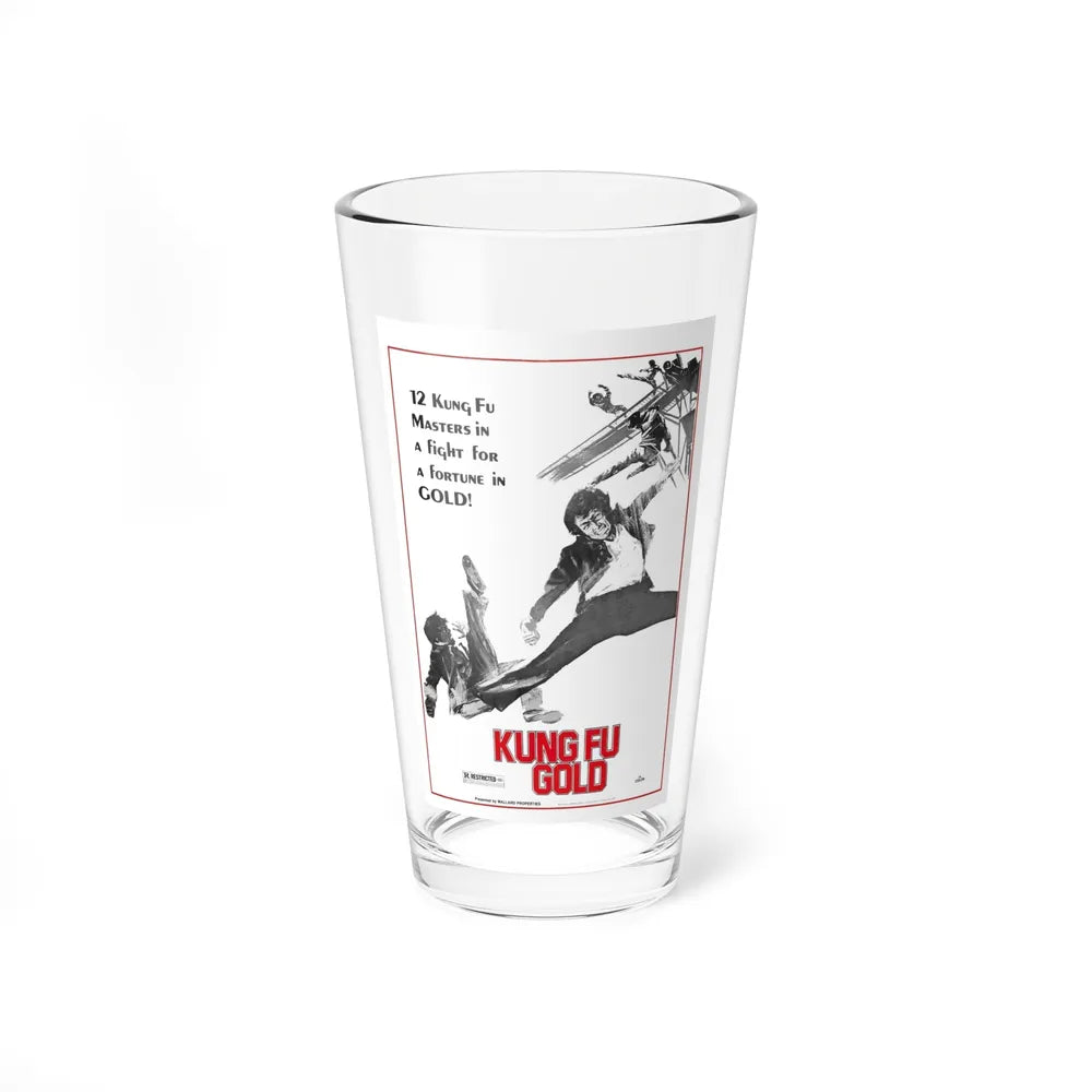 KUNG FU GOLD 1974 Movie Poster - Pint Glass 16oz-16oz-Go Mug Yourself