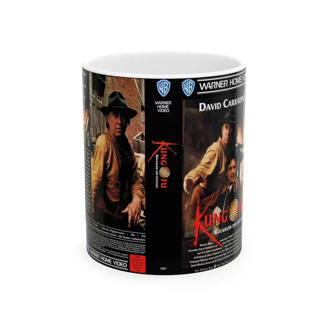 KUNG FU (VHS COVER) - White Coffee Mug 11oz - Go Mug Yourself