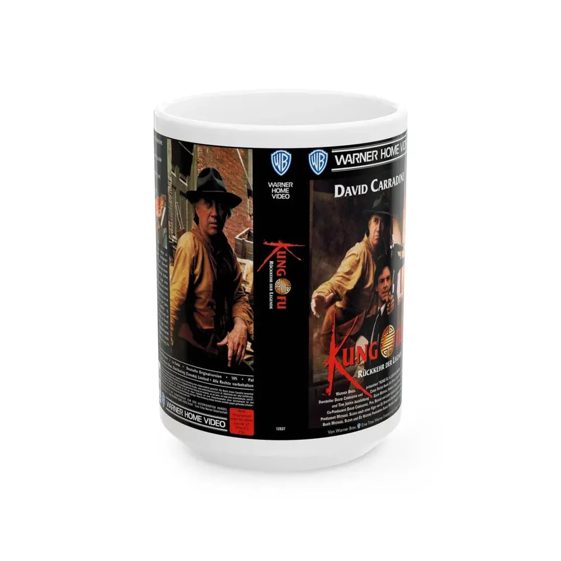 KUNG FU (VHS COVER) - White Coffee Mug 15oz - Go Mug Yourself