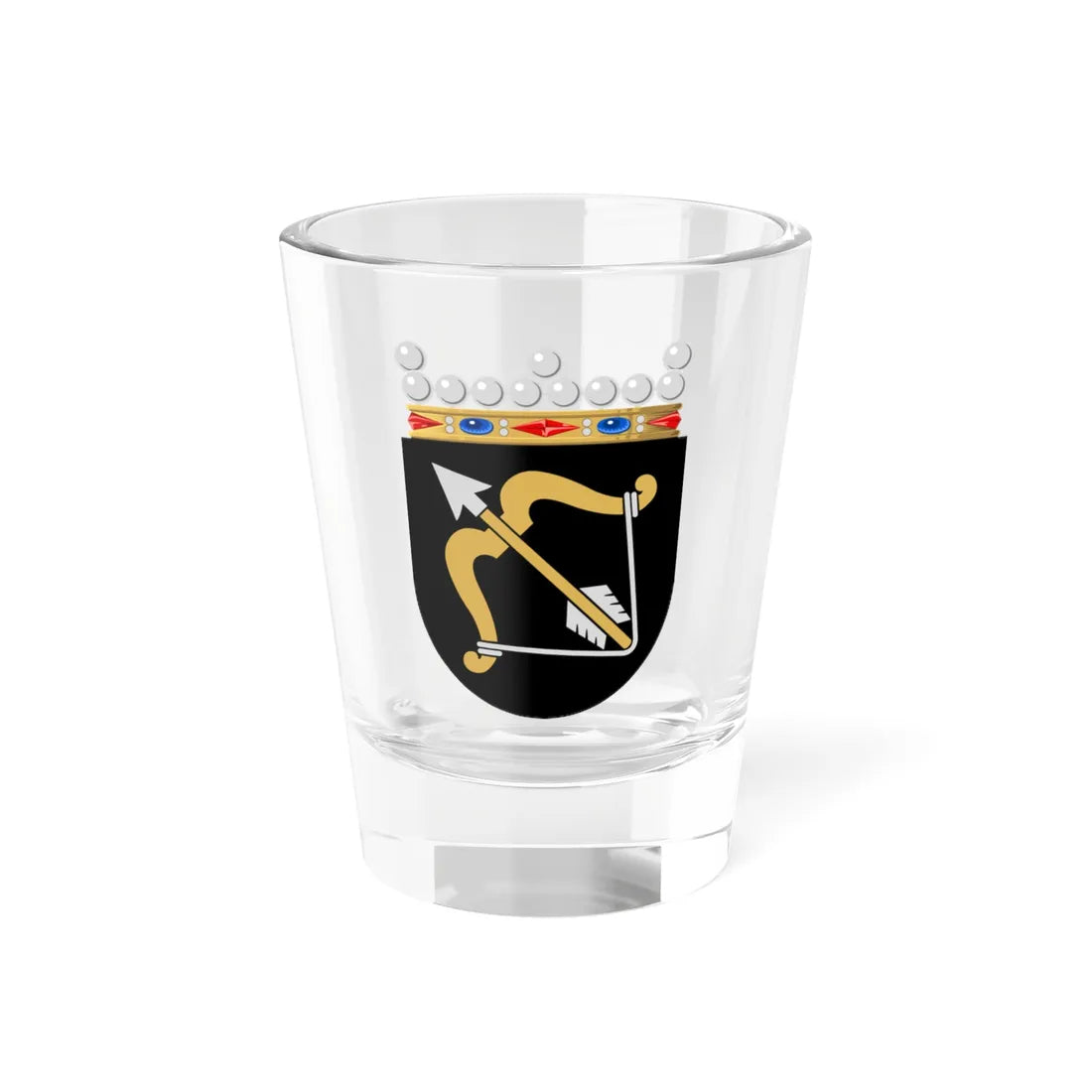 Kuopion lääni.vaakuna (Finland) (Coat of Arms) Shot Glass 1.5oz 1.5oz - Go Mug Yourself