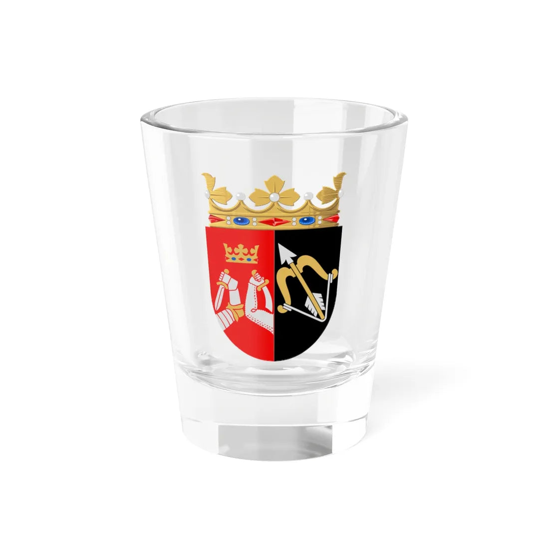 Kuopion lääni.vaakuna.1945 (Finland) (Coat of Arms) Shot Glass 1.5oz 1.5oz - Go Mug Yourself