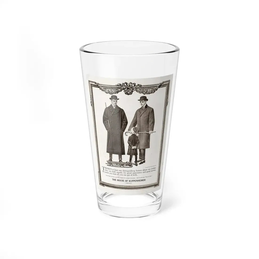 Kuppenheimer Clothing Co. ad, The Saturday Evening Post, October 26, 1912 - Pint Glass 16oz 16oz - Go Mug Yourself